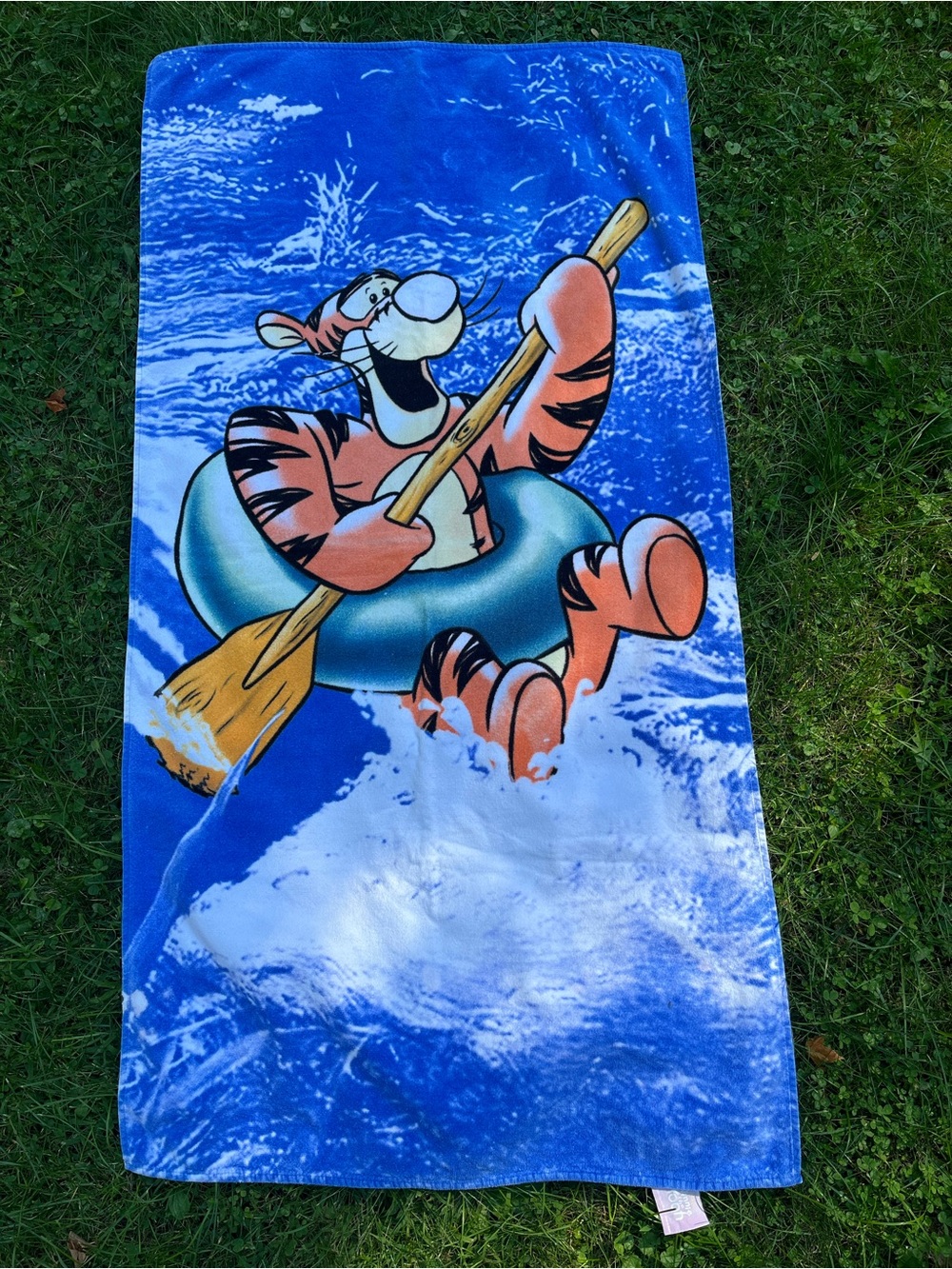 Vintage Disney 90s Y2K Winnie the Pooh Tigger Beach Towel - 100% cotton
